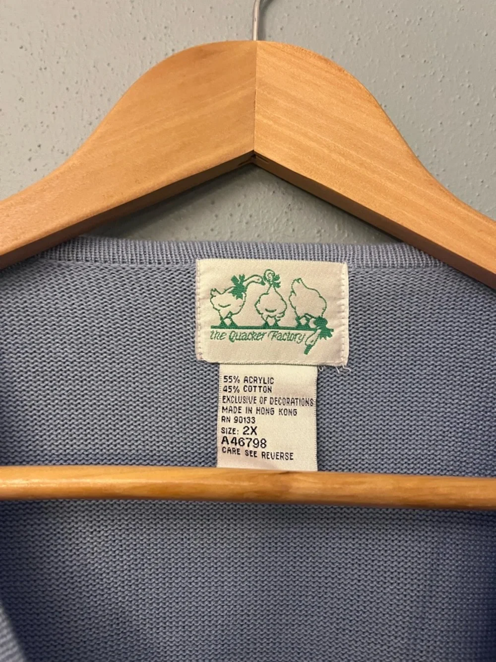 Quacker Factory Embroidered Floral Crewneck Sweater - Picture 3 of 3